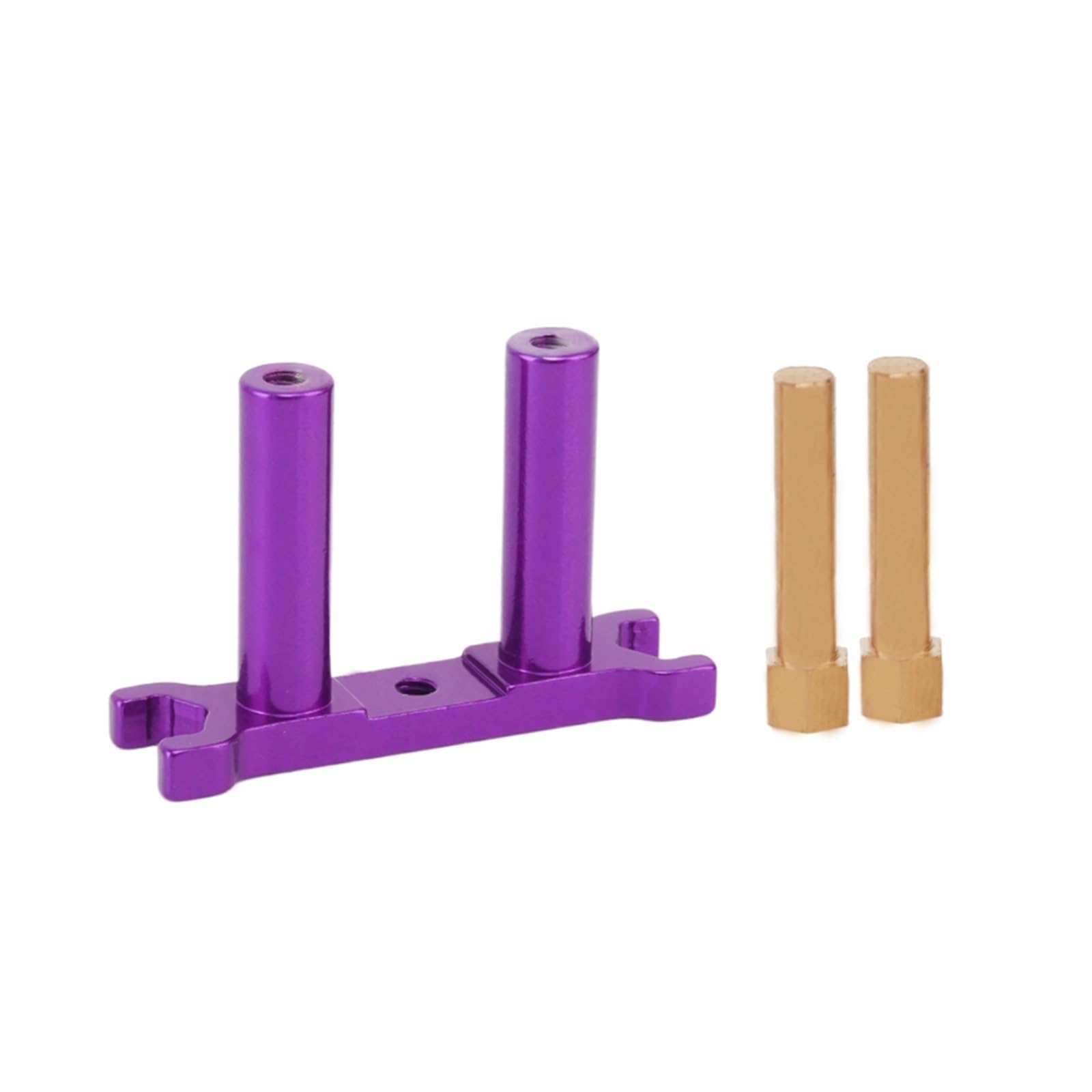 GTFRUQAS RC Ersatzteile Für MJX 14210 1/14 Ersatz Metall Messing Halterung Lenkwelle Dekoration RC Auto Ugrade Geändert Zubehör RC Auto Teile(Purple) von GTFRUQAS