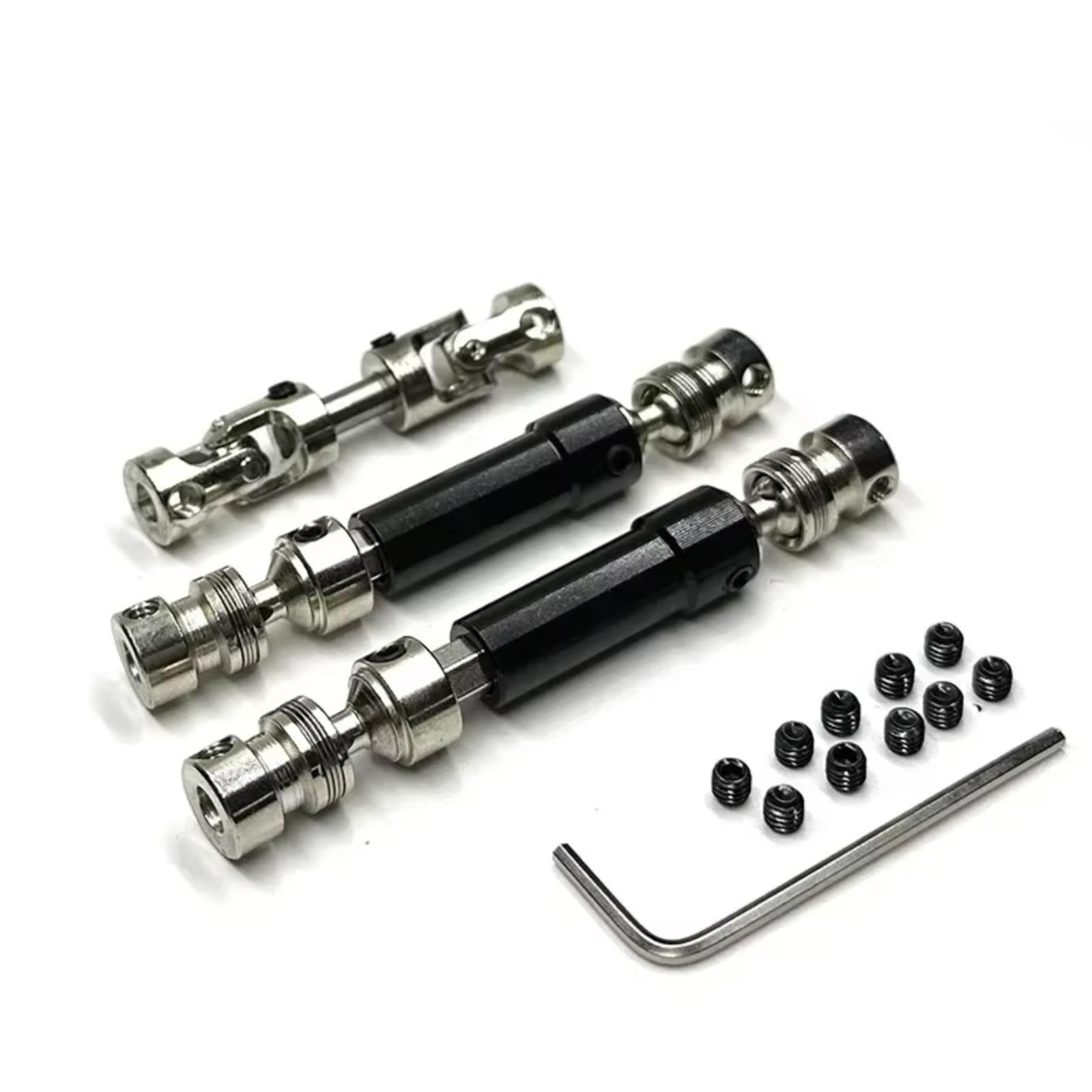 GTFRUQAS RC Ersatzteile Für MN Für MN128 MN86 MN86S MN86K MN86KS G500 1/12 3 Stücke Metall Antriebswelle CVD Antriebswelle RC Auto Upgrade Teile Zubehör(Black) von GTFRUQAS