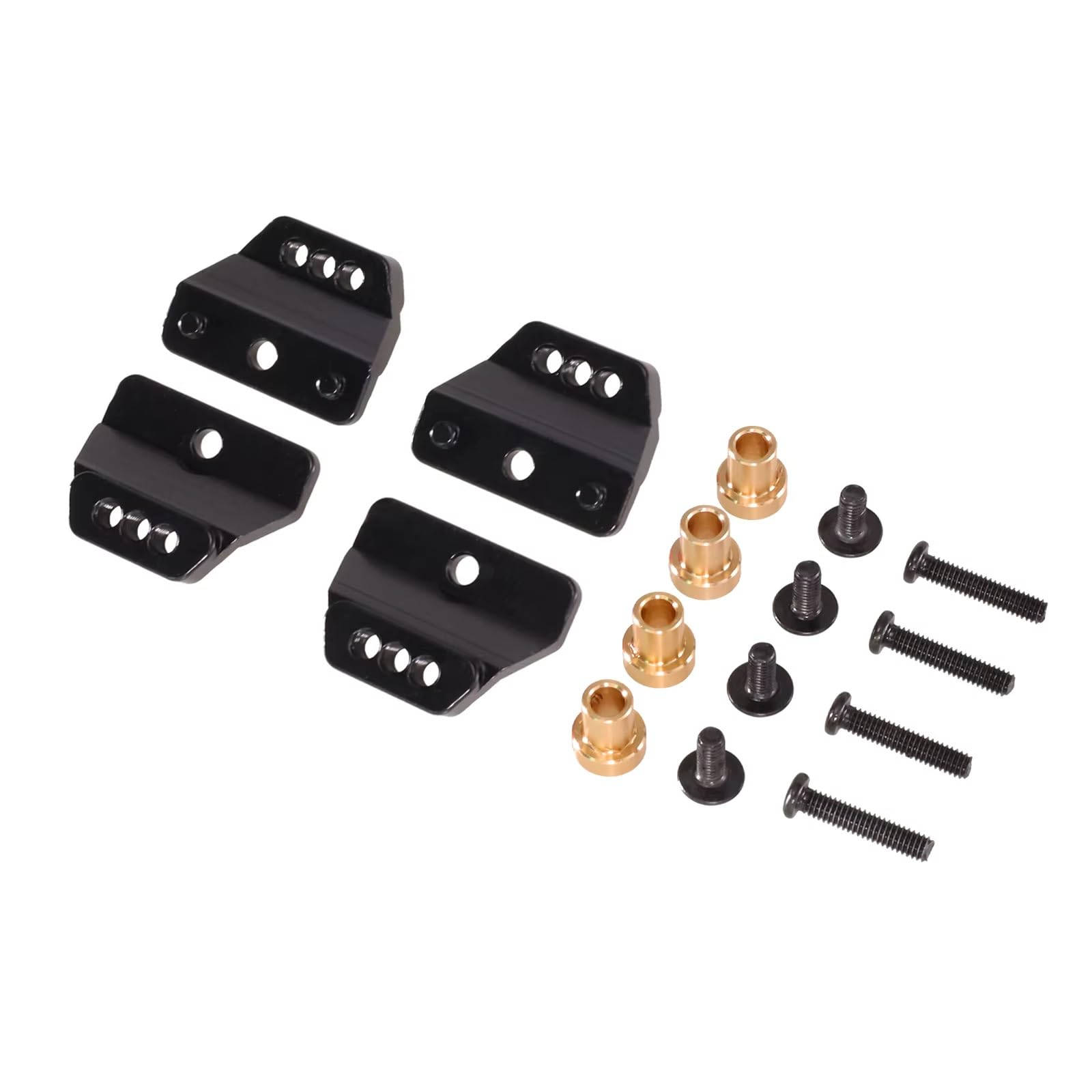 GTFRUQAS RC Ersatzteile Für MN Für MN168 Für MN82 LC79 Für MN78 99sV2 1/12 Fernbedienung Auto Metall Upgrade Zubehör Teile Stoßdämpfer Halterung(Black) von GTFRUQAS