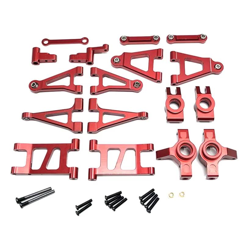 GTFRUQAS RC Ersatzteile Für Mjx Für Hyper Go Für 14301 14302 1/14 Fernbedienung Auto Metall Upgrade Für Schaukel Arm Lenkung Tasse Ersatzteile(Red) von GTFRUQAS