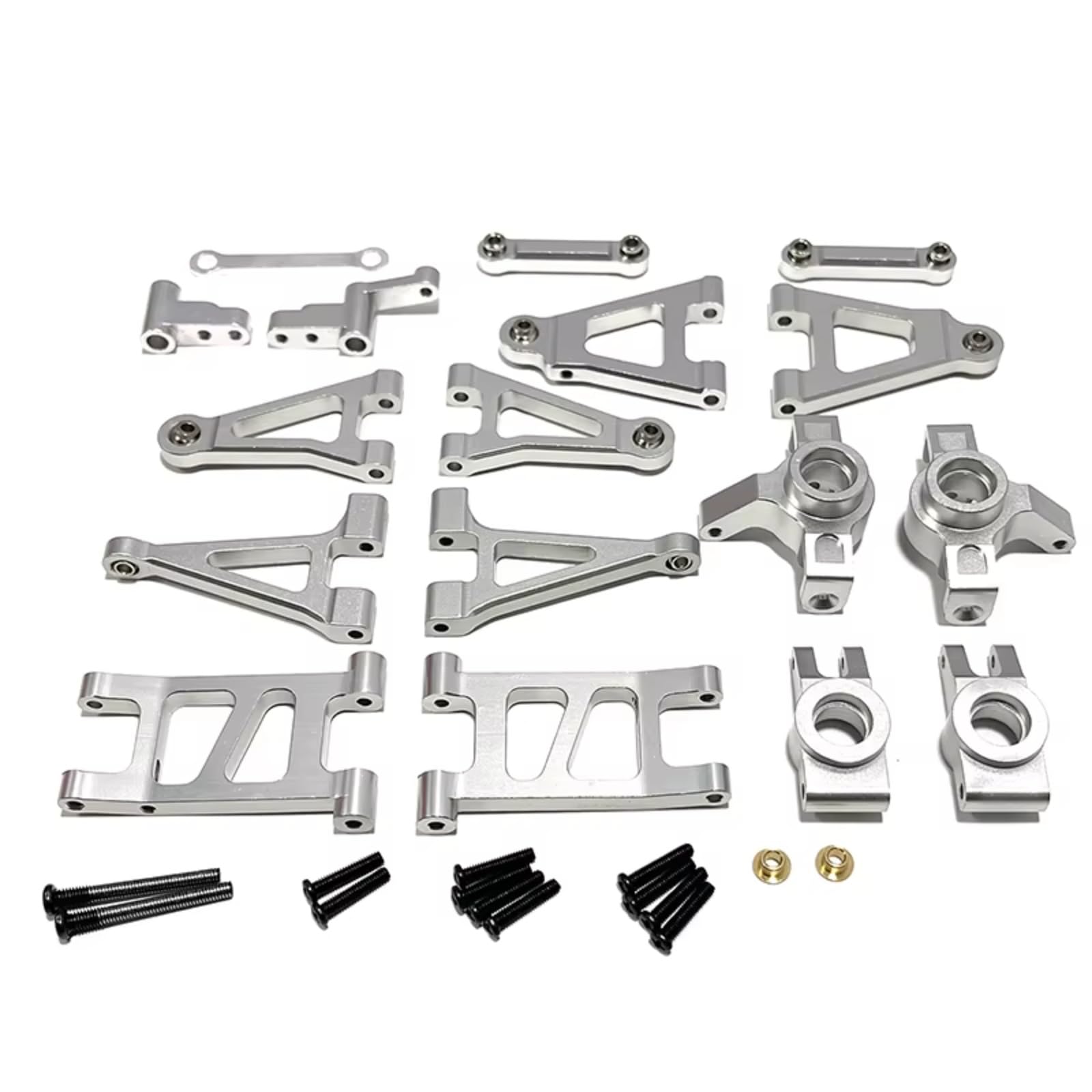 GTFRUQAS RC Ersatzteile Für Mjx Für Hyper Go Für 14301 14302 1/14 Fernbedienung Auto Metall Upgrade Für Schaukel Arm Lenkung Tasse Ersatzteile(Silver) von GTFRUQAS