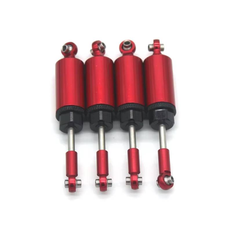 GTFRUQAS RC Ersatzteile Für Mn128 MN86S Für Babos G500 RC Fernbedienung Auto Metallteile Mit Eingebauter Feder Stoßdämpfer Dekoration Modifikation RC Autozubehör(Red) von GTFRUQAS