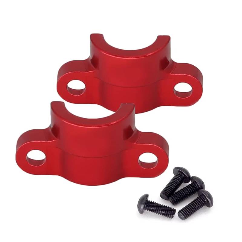 GTFRUQAS RC Ersatzteile Für Tamiya Für TT02 1/10 1 Set Metall Antriebswelle Dogbone Befestigungs Halterung RC Auto Modell Auto Teile Zubehör(Red) von GTFRUQAS