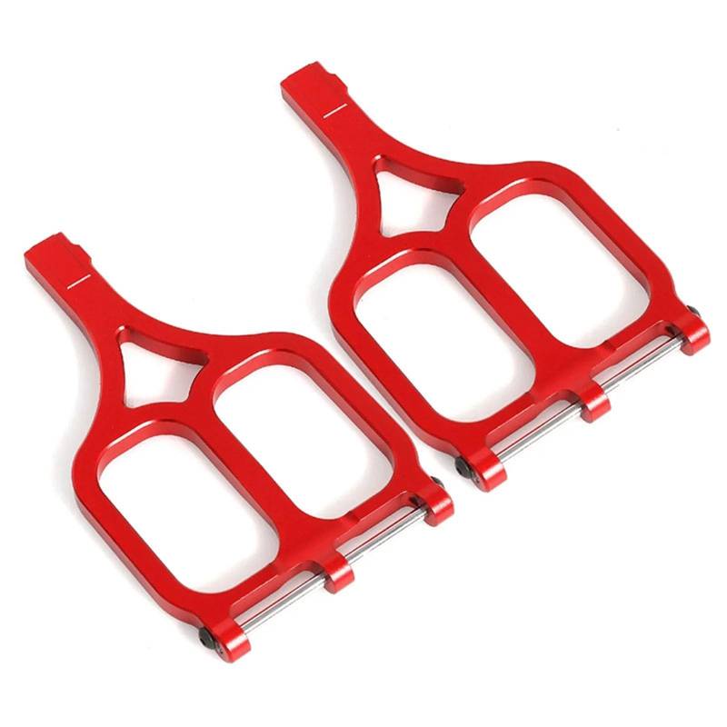 GTFRUQAS RC Ersatzteile Für Traxxas Für E-Maxx Für T-Maxx 1/10 Metall Vorne Hinten Oberen Suspension Arm Dekoration 5131R Ersatz RC Auto Upgrade Teile Zubehör(Red) von GTFRUQAS