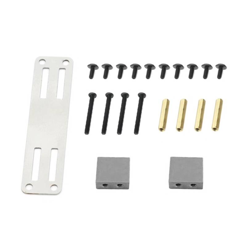 GTFRUQAS RC Ersatzteile Für WPL B1 B14 B24 B16 B36 C14 C24 C34 C44 4WD CB05S Für Fj40 1/16 Metall Servo Feste Halterung Kit RC LKW Auto Upgrade Teile Zubehör(Gray) von GTFRUQAS