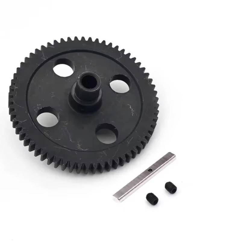 GTFRUQAS RC Ersatzteile Für Wltoys Für 12428 12423 12429 FY-03 1/12 Off-Road Fahrzeug Fernbedienung Auto Metall Zentrum Reduktion Getriebe 62T 17T Motor Getriebe Zubehör(62T) von GTFRUQAS