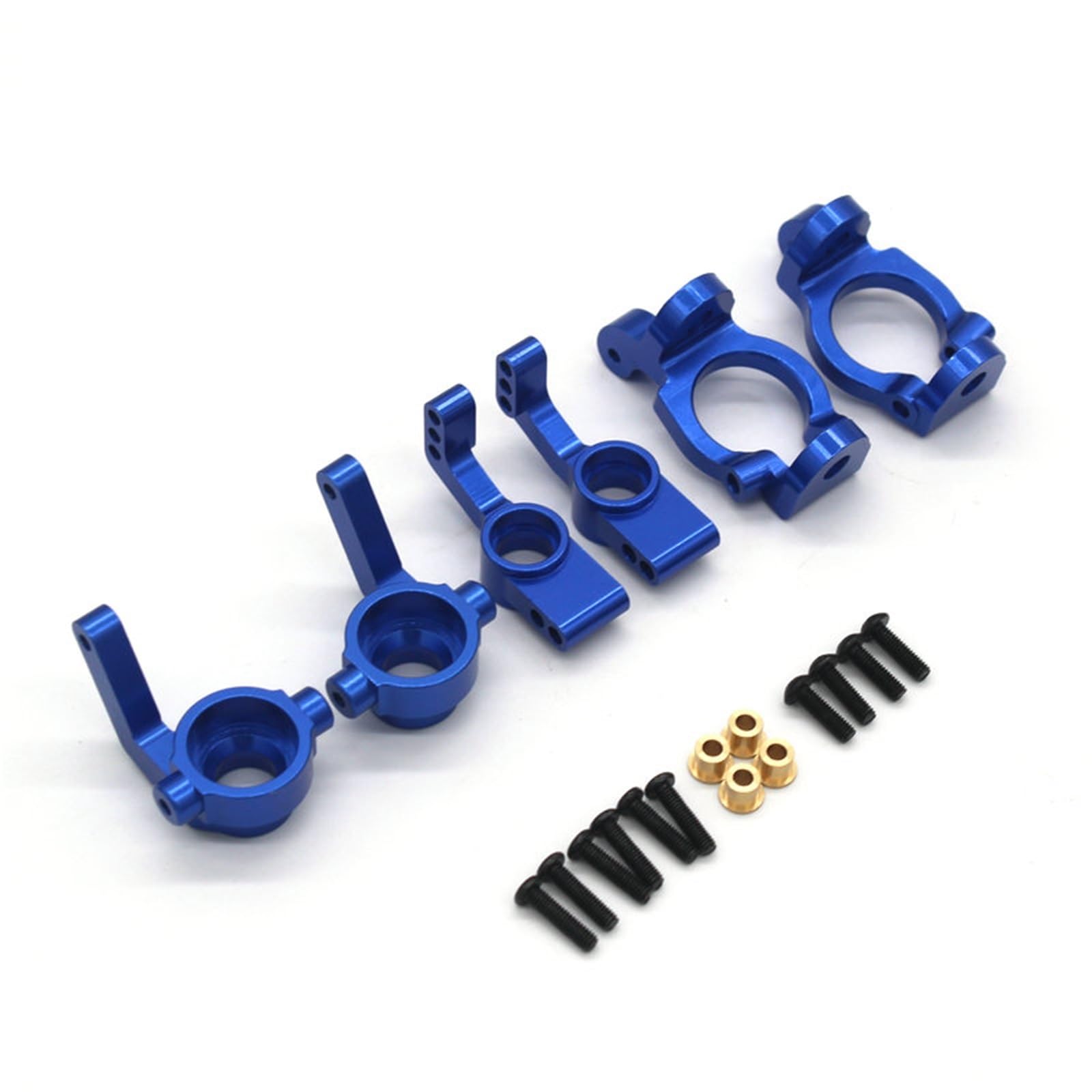 GTFRUQAS RC Ersatzteile Für ZD Racing Für DBX-10 10427S 9106S 1:10 7186 7187 7189 RC Fernbedienung Auto Metall Upgrade Teile Lenkung Cup C Sitz Hinterrad Sitz Set Zubehör(Blue) von GTFRUQAS