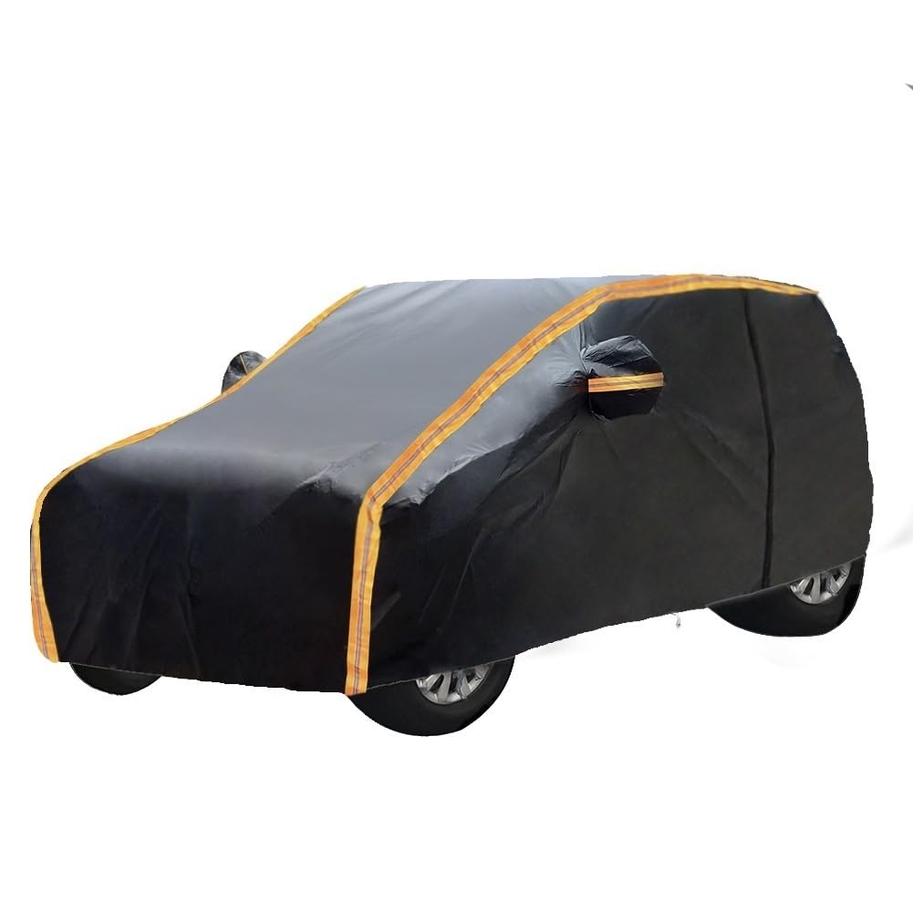 Regenschutz-Autoabdeckung für FIAT Scudo（2006-2023）|Anpassbare Ganzkörper-Autoabdeckung, Wind- und wasserdicht für den Außenbereich, mit Seitentürgurten von GTJF