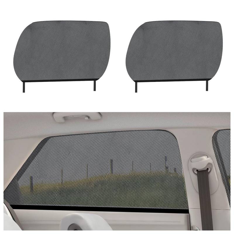 2PCS Auto Fenster Sonnenschutz,Stretchable Sonnenschutz Auto Baby für Sonnenschutz Auto Hinten,Universal Atmungsaktive Auto Sonnenschutz Seitenscheibe für Autos SUVs LKWs (Heckscheibe/2PCS) von GTLM