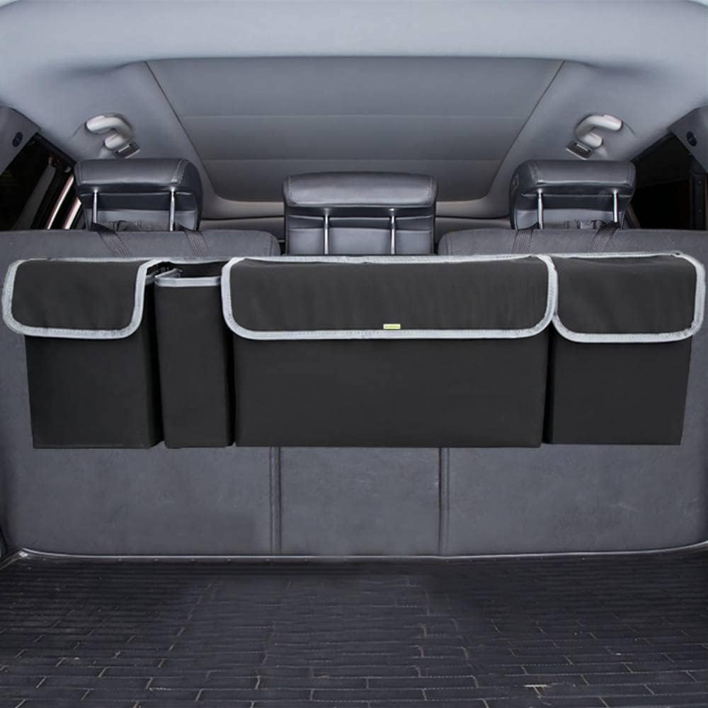 Auto Kofferraum Organizer,4-Taschen Großes Fassungsvermögen Kofferraumtasche Auto,Aufgehängte Installation Auto Organizer Auto Zubehör Innenraum Geeignet für Auto SUV LKW von GTLM