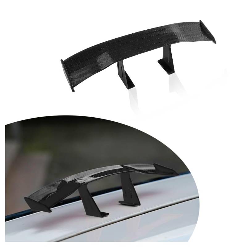 Auto Mini Spoiler,Coole Auto Deko Mini Heckspoiler für das Heck,Universeller 17cm Heckspoiler,Carbonfaser Auto Tuning Auto Zubehör Geeignet für die Meisten Autos von GTLM