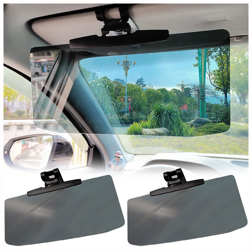 Sonnenblende Auto,[Upgraded Version] Anti-Glare Sonnenblende Verlängerung Auto für Starkes Licht Blockieren,Einstellbare Winkel Auto Sonnenblende Auto Zubehör für Autos,SUVs (2PCS) von GTLM