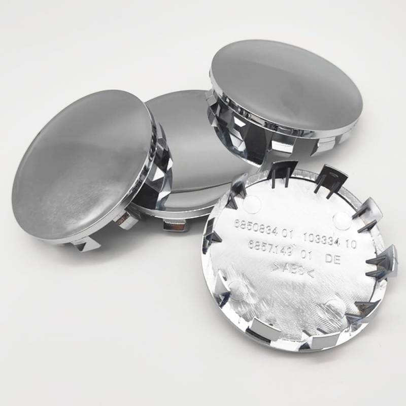 4 Nabendeckel BBB ABS Kunststoff Aluminium Nabenkappen für BMW 4er Coupe Typ G22 ab BJ 2020,Felgendeckel Nabenkappe Radkappen Felgenkappen Radnabenabdeckung,68mm-Silver von GTME