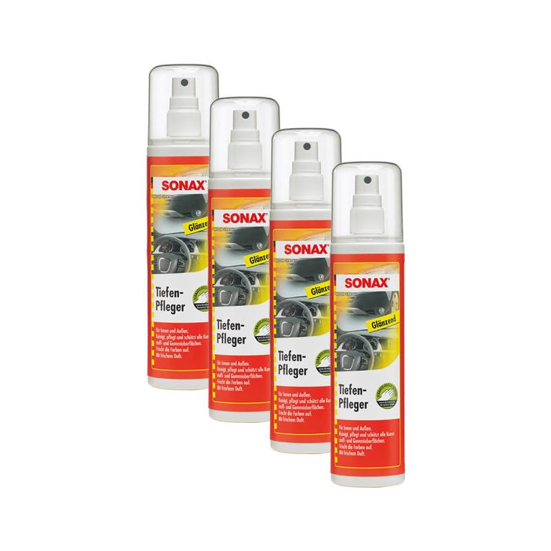 SONAX 4X 03800410 TiefenPfleger Glänzend KunststoffReiniger 300ml von SONAX