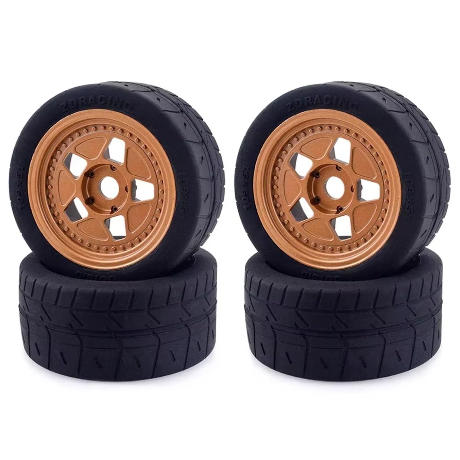 GTVNPOA Für Arrma Für ZD Für Racing Für EX07 1/7 2/4PCS 109mm RC Reifen Rad 17mm Hex Hub 8585 Reifen Bürstenlosen RC Für Rennwagen Rc Autos Für Erwachsene RC Zubehör(4pcs) von GTVNPOA