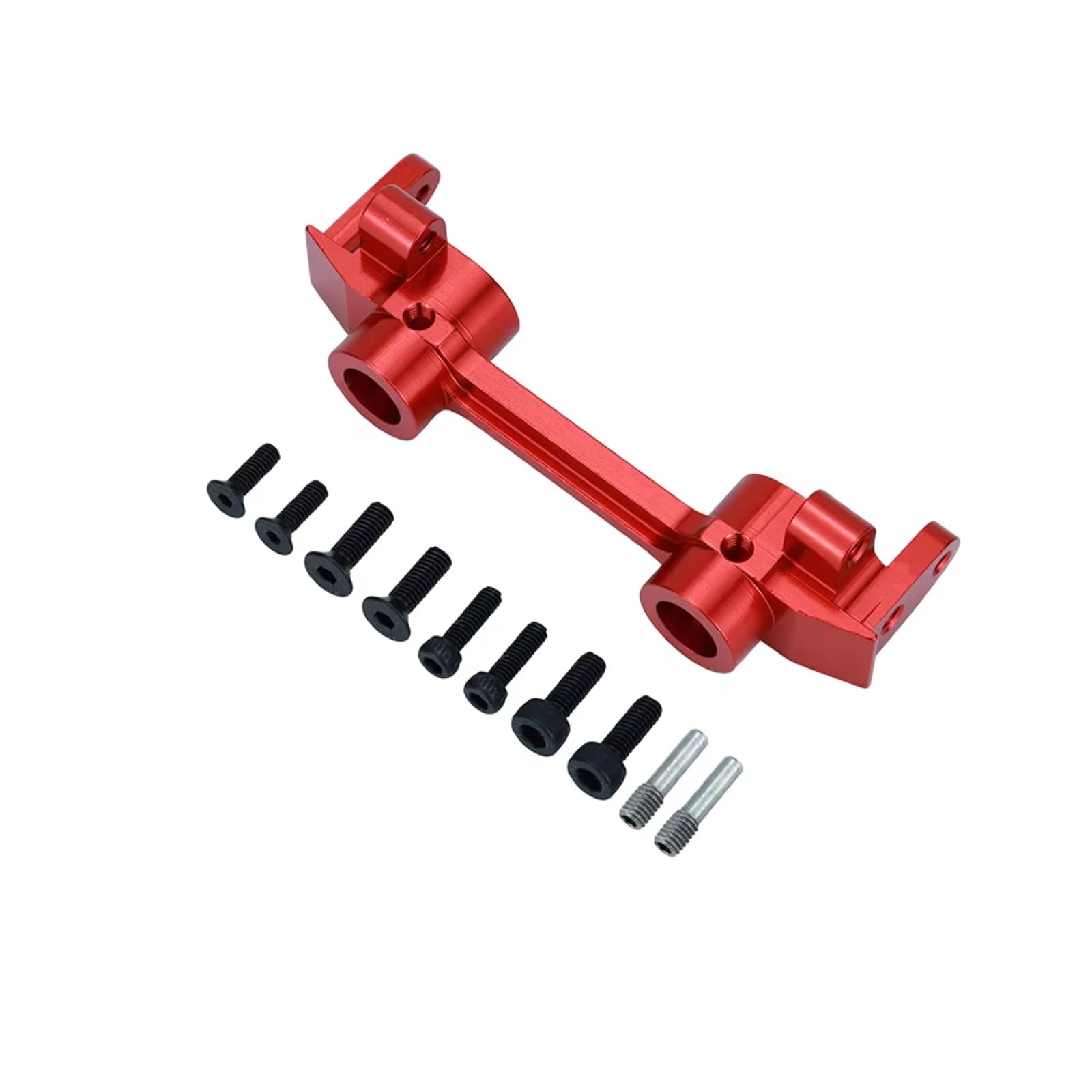 GTVNPOA Für Axial Für SCX10 D90 1/10 RC Auto Vorderen Und Hinteren Stoßfänger Halterungen Aluminium Montage Strahl Rahmen Track Auto Teile RC Zubehör(Red,Front) von GTVNPOA