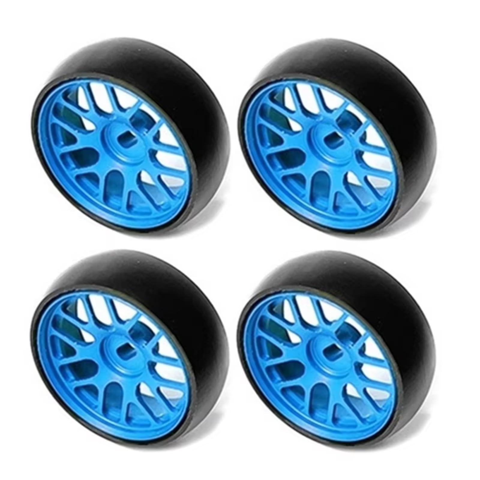 GTVNPOA Für Dgawd Für Mini-Z Für Mini-D Für Mini-Q 1/28 26.5 Mm Harte Drift Metall Felge Reifen RC Auto Upgrade Zubehör RC Zubehör(Blue) von GTVNPOA