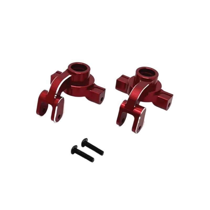 GTVNPOA Für MJX 10208 1/10 Metall Lenkung Cup Lenkung RC Auto Upgrade Teile Zubehör Fernbedienung Auto Ersatz Teile RC Zubehör(Red) von GTVNPOA