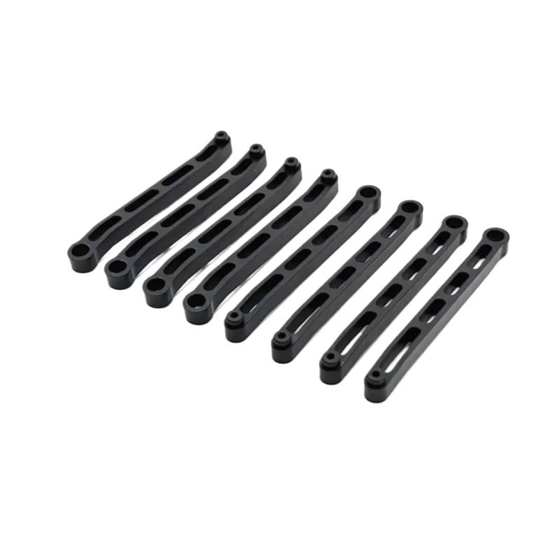 GTVNPOA Für MN78 Für MN168 1/12 Metall Für Chassis Links Zugstange Spurstange Set RC Auto Upgrades Teile Zubehör Ersatz Teile RC Zubehör(Black) von GTVNPOA