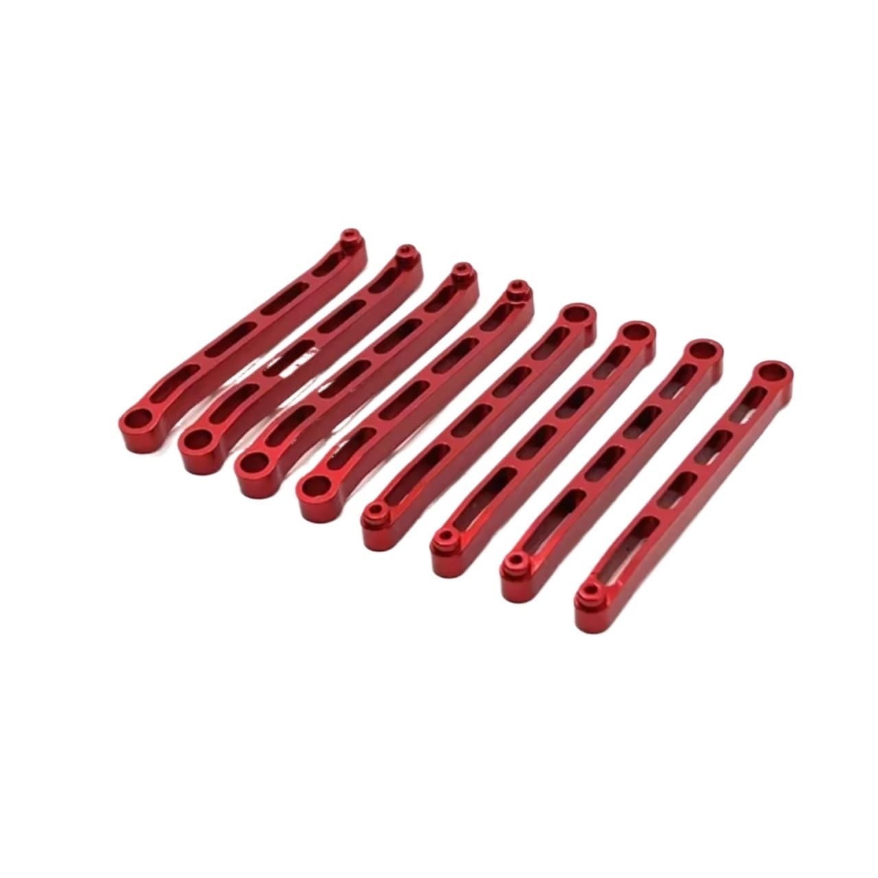 GTVNPOA Für MN78 Für MN168 1/12 Metall Für Chassis Links Zugstange Spurstange Set RC Auto Upgrades Teile Zubehör Ersatz Teile RC Zubehör(Red) von GTVNPOA