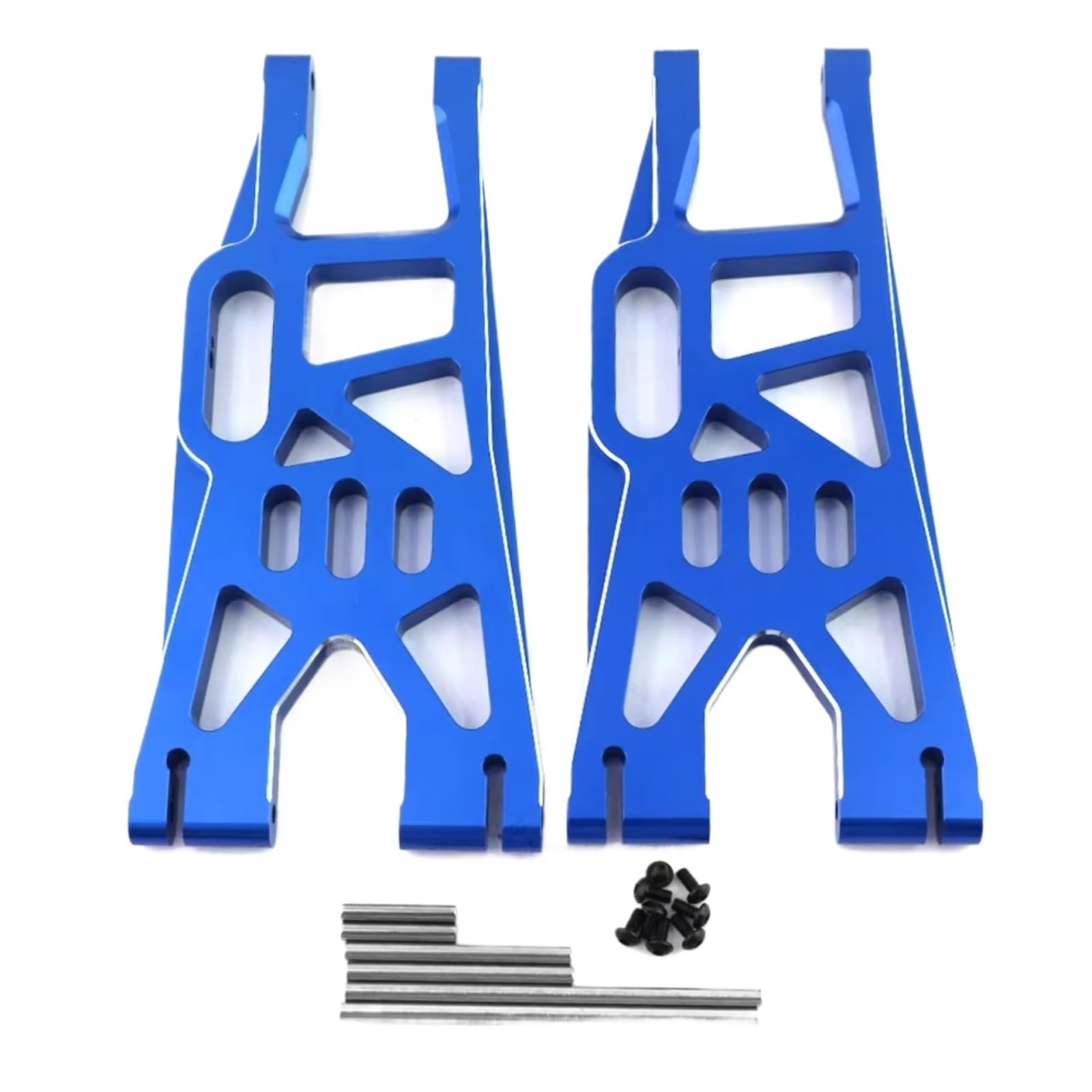 GTVNPOA Für Traxxas Für X-Maxx Xmaxx 6S 8S 1/5 RC 2 Stücke Metall Vorne Hinten Lower Suspension Arm Monster Truck Upgrade Teile Zubehör RC Zubehör(Blue) von GTVNPOA