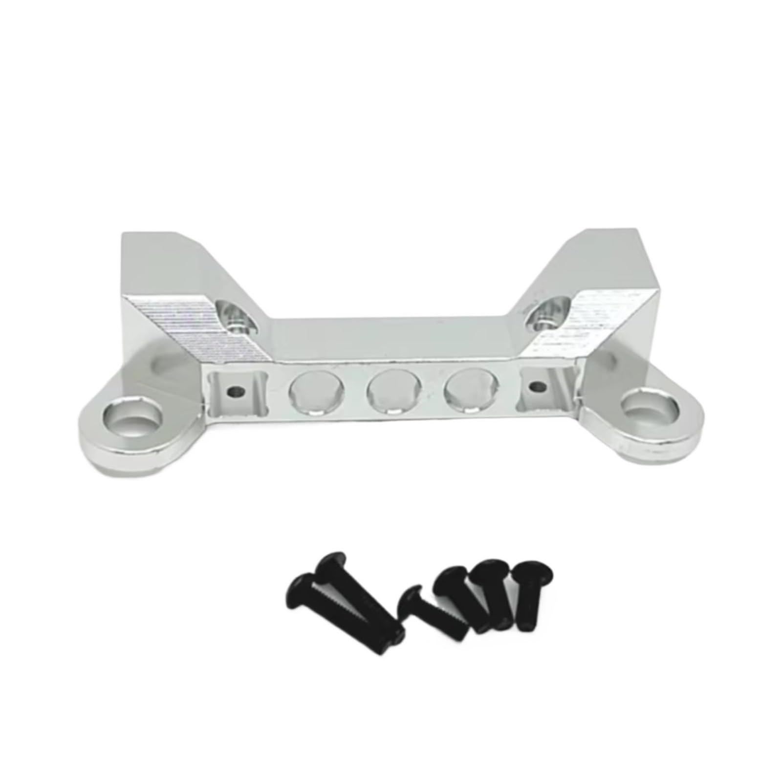 GTVNPOA Für Wltoys 104006 104010 104020 104026 1/10 Metall Front Stoßstange Zu Montieren Ständer RC Auto Upgrade Teile Zubehör Ersatz Teile RC Zubehör(Silver) von GTVNPOA