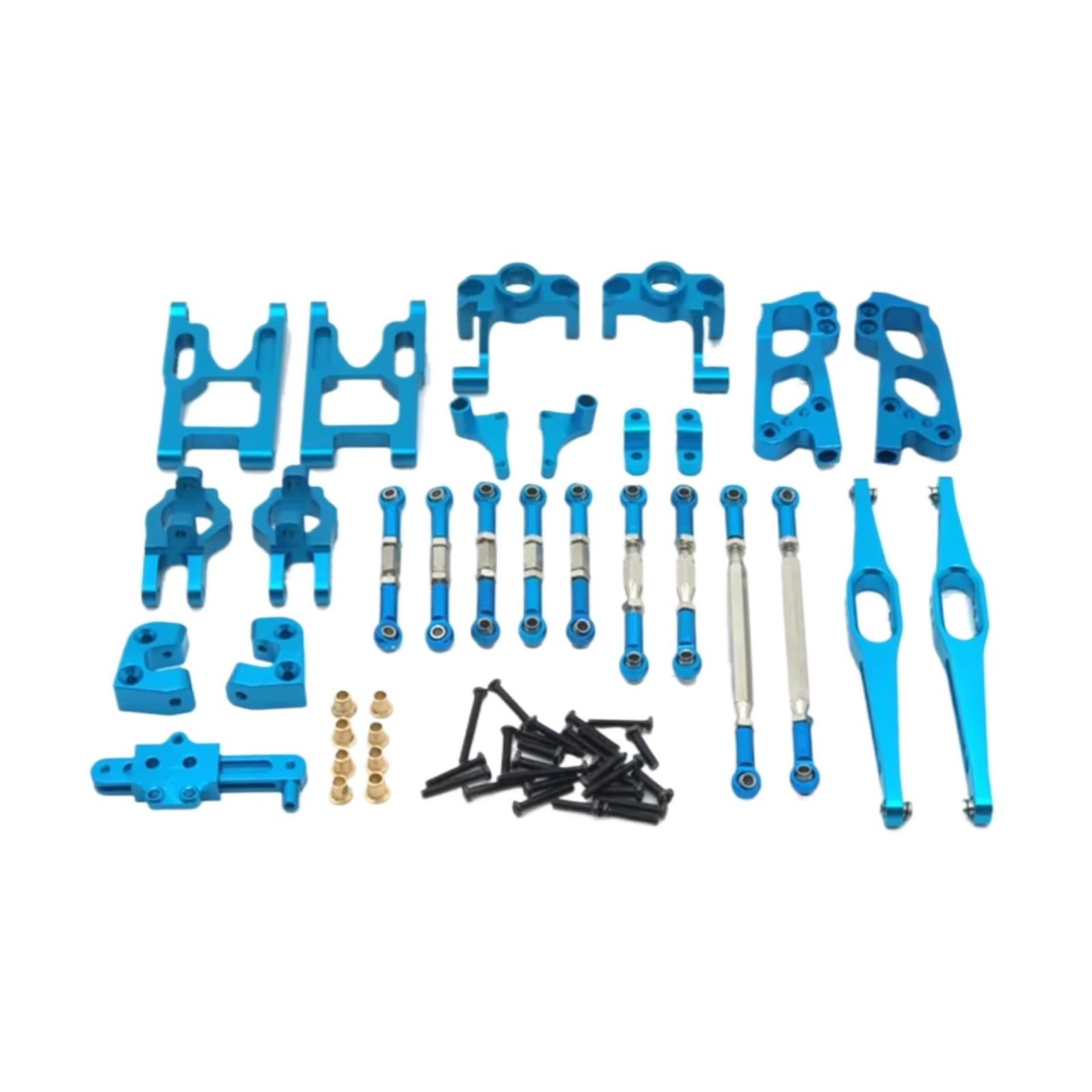 GTVNPOA Für Wltoys 12428 12423 FY03 1/12 Metall Upgrade Teile Kits Für Schaukel Arm Link Stange Lenkung Block RC Auto DIY Zubehör Set RC Zubehör(Blue) von GTVNPOA