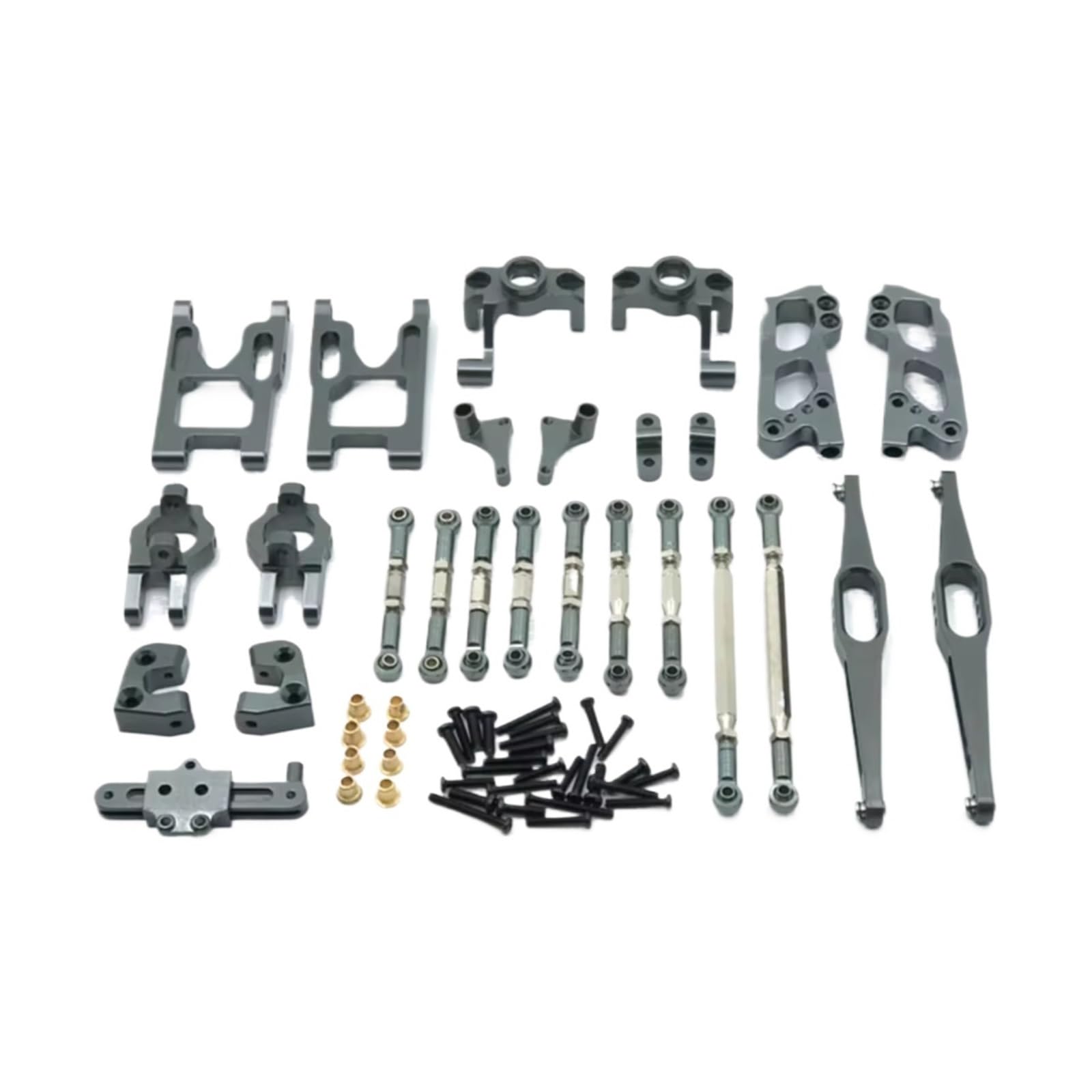 GTVNPOA Für Wltoys 12428 12423 FY03 1/12 Metall Upgrade Teile Kits Für Schaukel Arm Link Stange Lenkung Block RC Auto DIY Zubehör Set RC Zubehör(Gray) von GTVNPOA