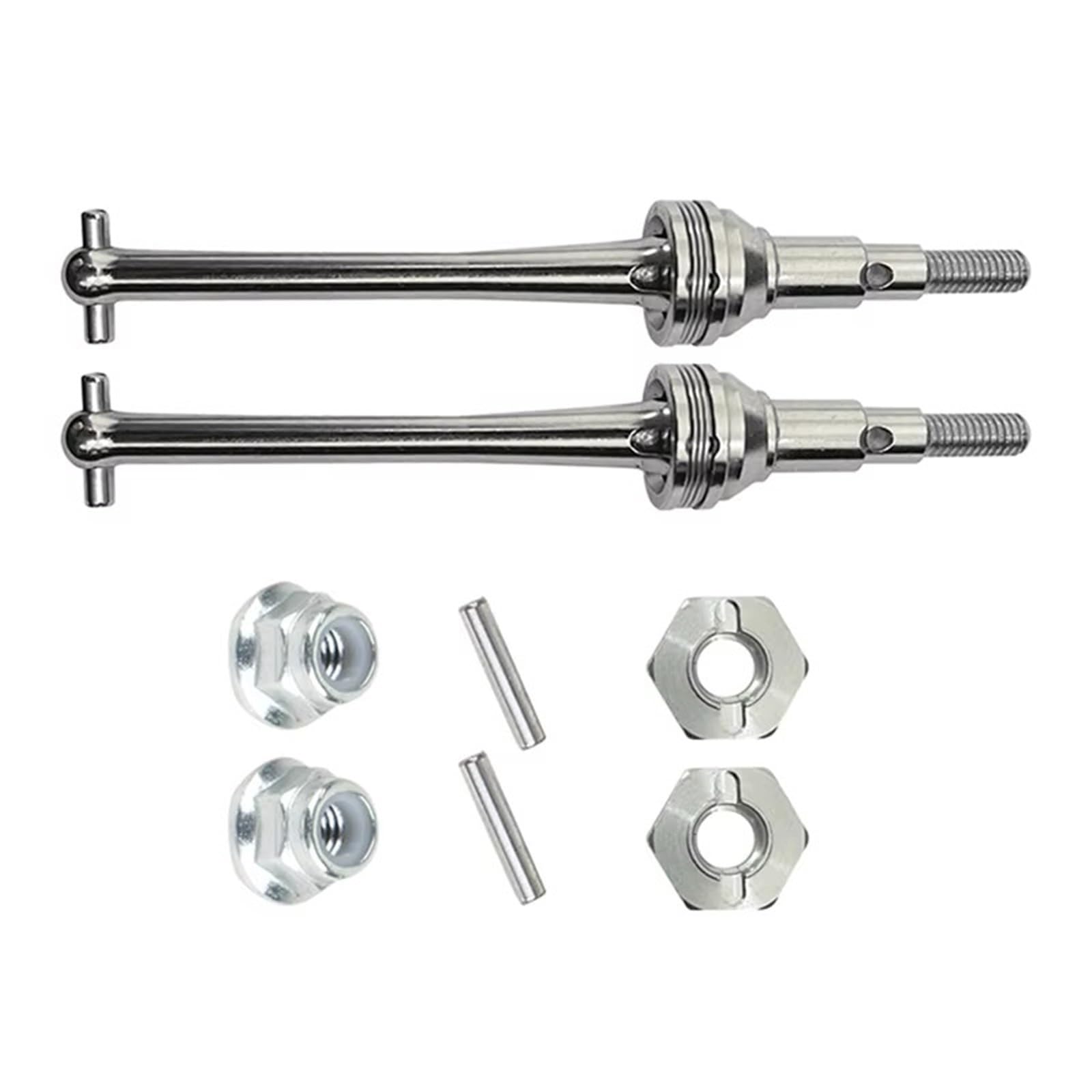 GTVNPOA RC Antriebswelle Für MJX Für Hyper Go H16 16207 16208 16209 16210 1/16 12mm Rad Hex Metall Antriebswelle CVD Front Drive Welle Dogbones RC Auto Zubehör von GTVNPOA