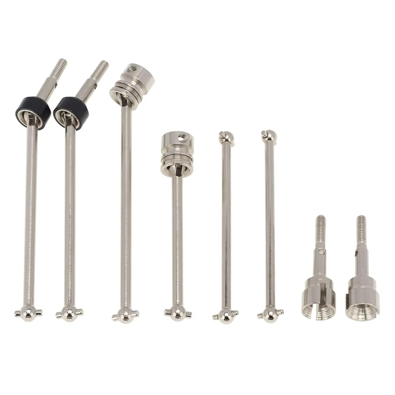 GTVNPOA RC Zubehör Für 104001 Für 1/10 RC Auto Upgrade Teile Ersatz Metall Vorne Mitte Hinten Antriebswelle CVD Dogbone 1 Set von GTVNPOA