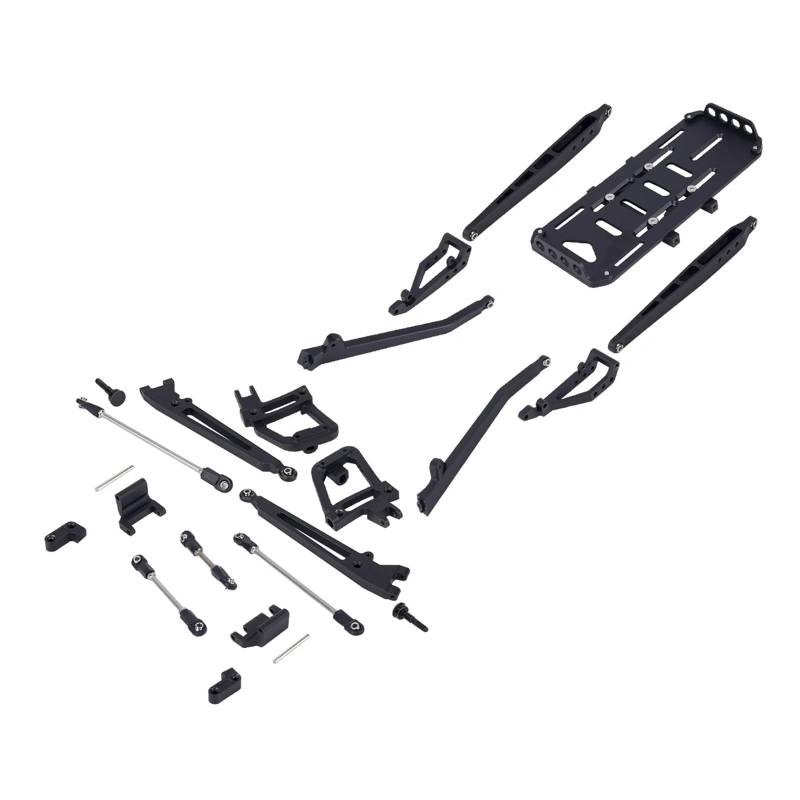 GTVNPOA RC Zubehör Für Axial 1/10 Für SCX10 I II 90046 90047 Achse RC Crawler Upgrade Teil Ersatz Twin I-Beam 2WD Pre-Runner Suspension Conversion Kit(Black) von GTVNPOA