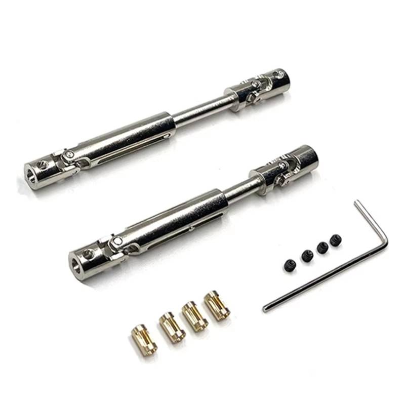 GTVNPOA RC Zubehör Für MN78 Für MN-78 Für MN 78 Metall Antriebswelle CVD Antriebswelle Mit 3Mm Bis 4Mm Welle Hülse Für 1/12 RC Auto Upgrade Teile Zubehör von GTVNPOA