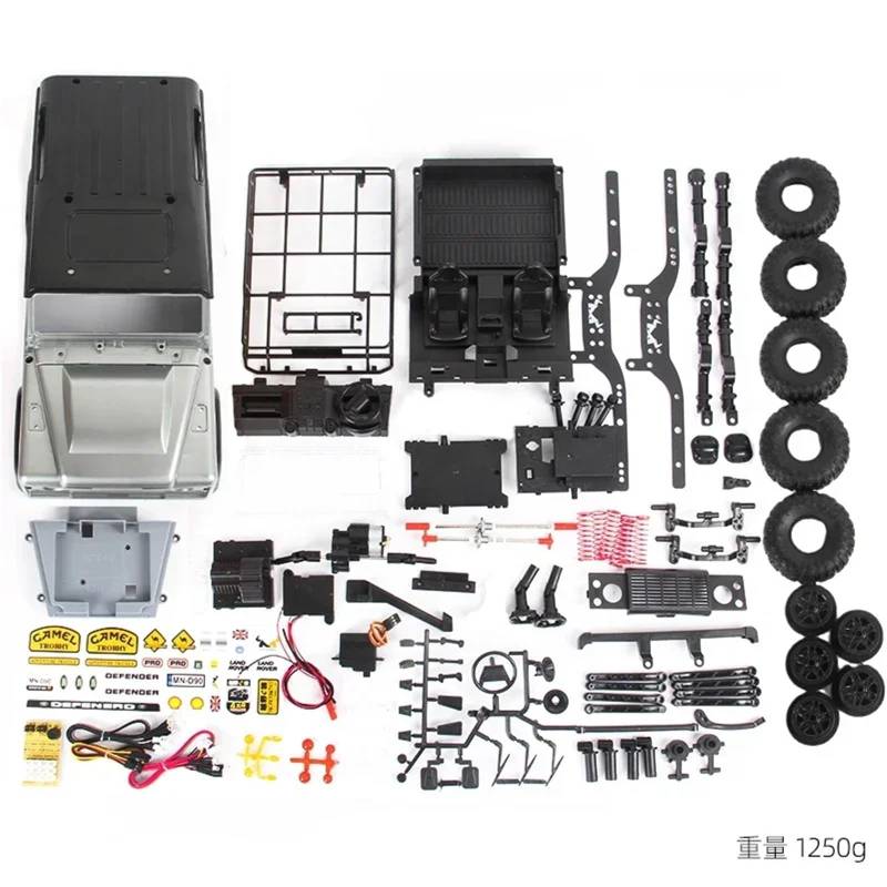 GTVNPOA RC Zubehör Für MN99SK Vier-Rad Stick 4WD Off-Road Für Klettern Auto Upgrade KIT Version Blinker Fernbedienung RC Auto Für Spielzeug Modell von GTVNPOA