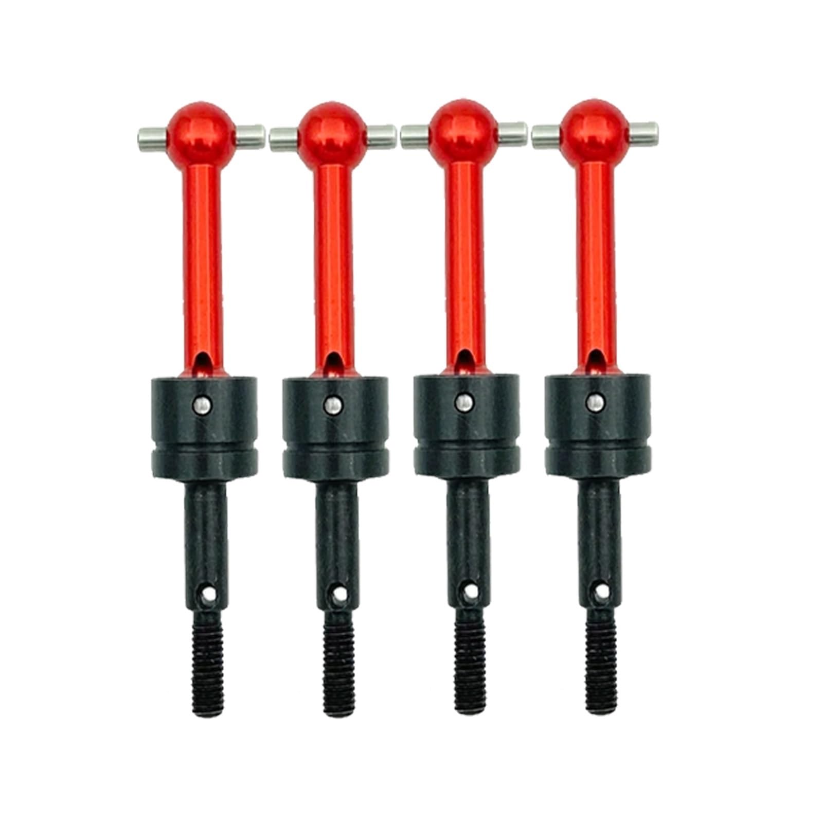 GTVNPOA RC Zubehör Für Tamiya 1/10 Für TT01 TT02 TA04 53792 Ersatz RC Auto CVD Metall Universal Antriebswelle Upgrade Auto Zubehör RC Auto Upgrade Teile(Red,Size 4pcs) von GTVNPOA