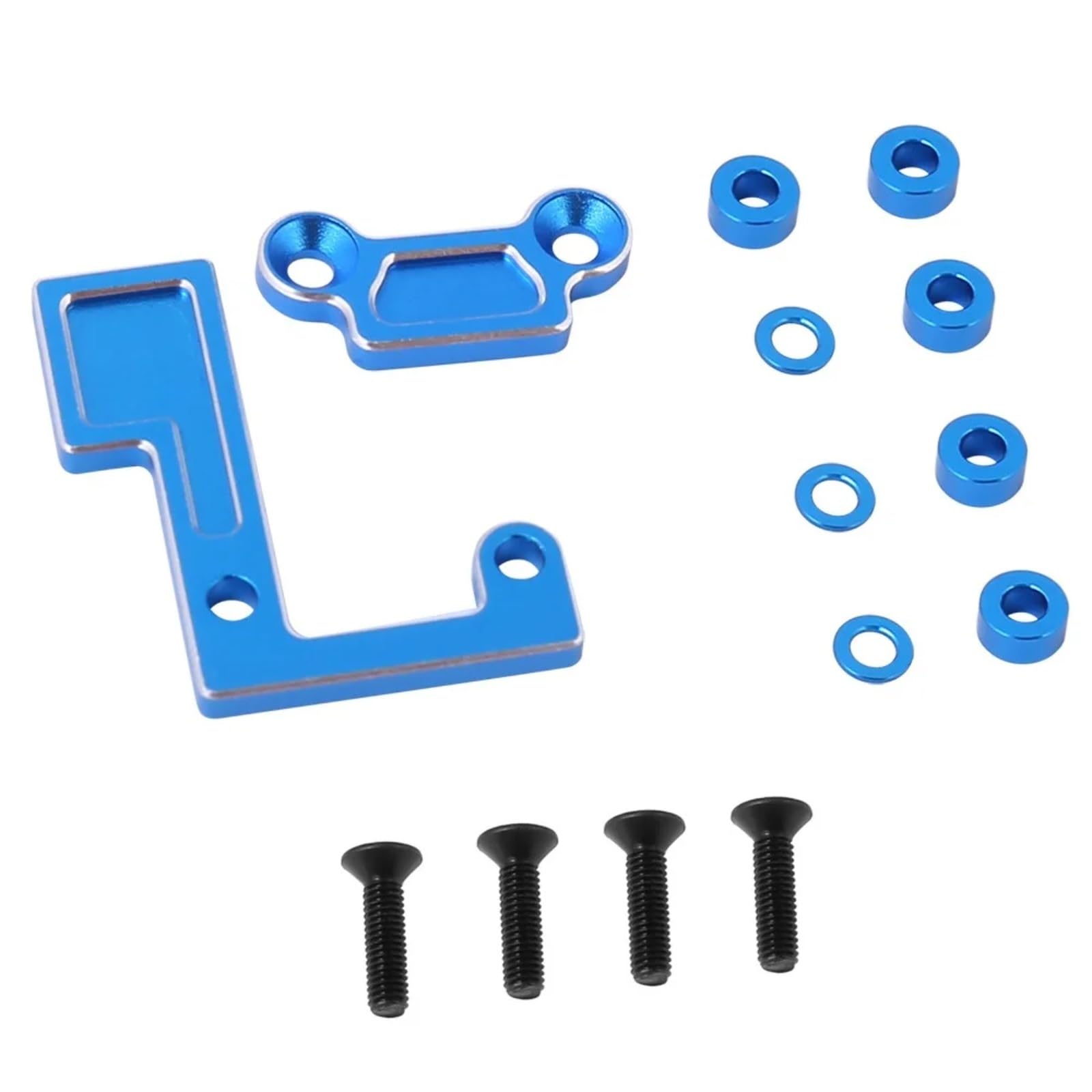 GTVNPOA RC Zubehör Für Tamiya Für TT02 TT02D Für TT02B TT02S 1/10 Metall Hauptwelle Lager Halter Set Getriebe Montieren TATT-074 RC Auto Upgrade Teile(Blue) von GTVNPOA