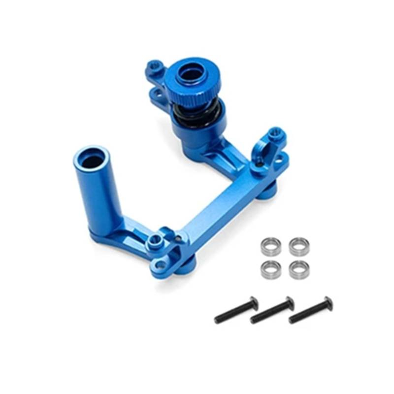 GTVNPOA RC Zubehör Für Traxxas 1/10 Für E-Maxx Für T-Maxx RC Auto Upgrade Lenkung Kit Fernbedienung Auto Modifiziertes Zubehör Ersatz DIY Teile(Blue) von GTVNPOA