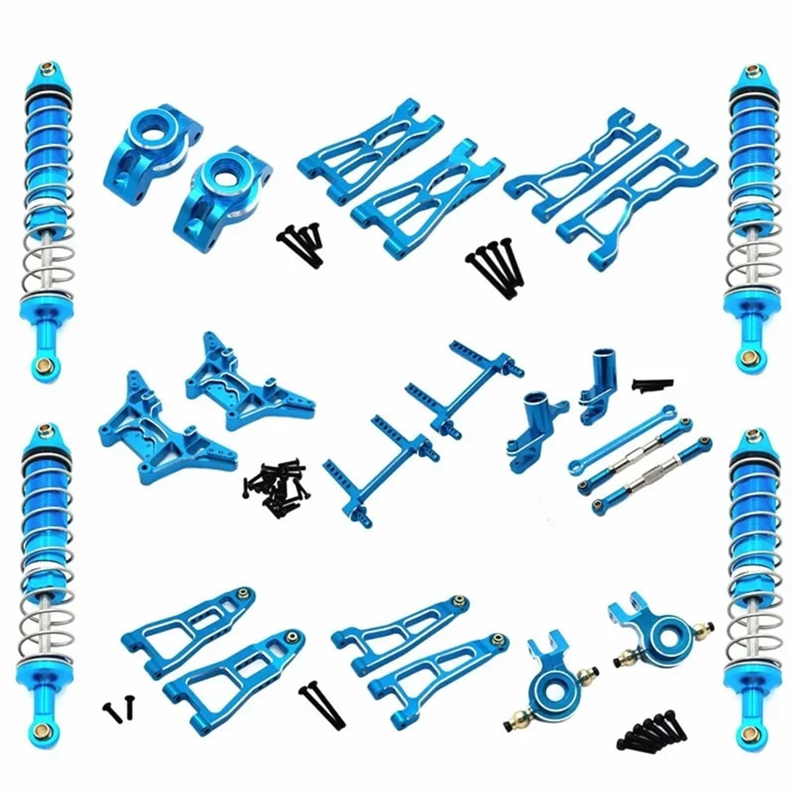 GTVNPOA RC Zubehör Für UD1201 Für UD1202 Für UD-12PRO Für 1/12 RC Car Upgrade Teile Zubehör Absorber Aufhängung Arm Shock Tower Link(Blue) von GTVNPOA