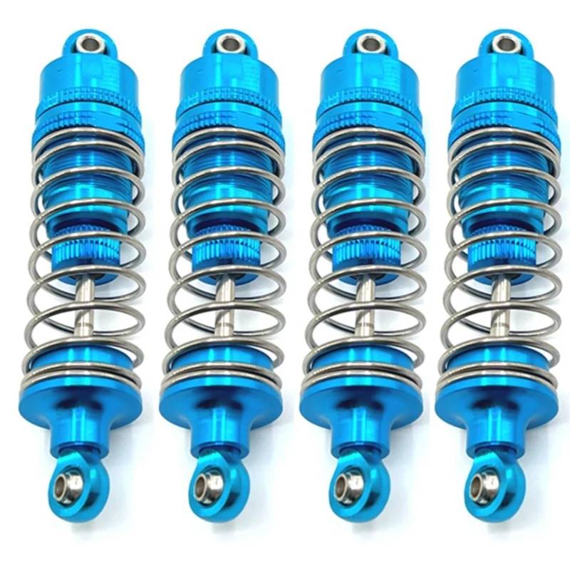 GTVNPOA RC Zubehör Für Wltoys 104016 104018 1/10 Metall Öl Stoßdämpfer Dämpfer RC Auto Upgrade Teile Modifizierte Zubehör Ersatz DIY Teile(Blue) von GTVNPOA