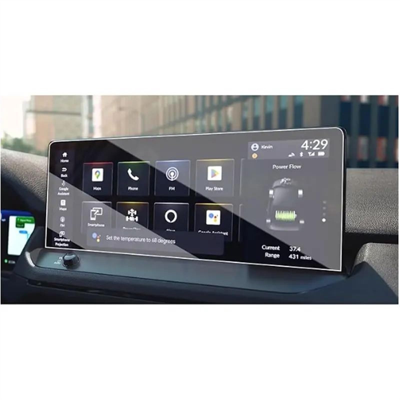 GTVRFLOKI Kompatibel Mit Accord 2023 12,3 Zoll Auto-GPS-Navigation LCD-Bildschirm Displayschutzfolie Aus Gehärtetem Glas Auto Navi-Schutzfolie von GTVRFLOKI