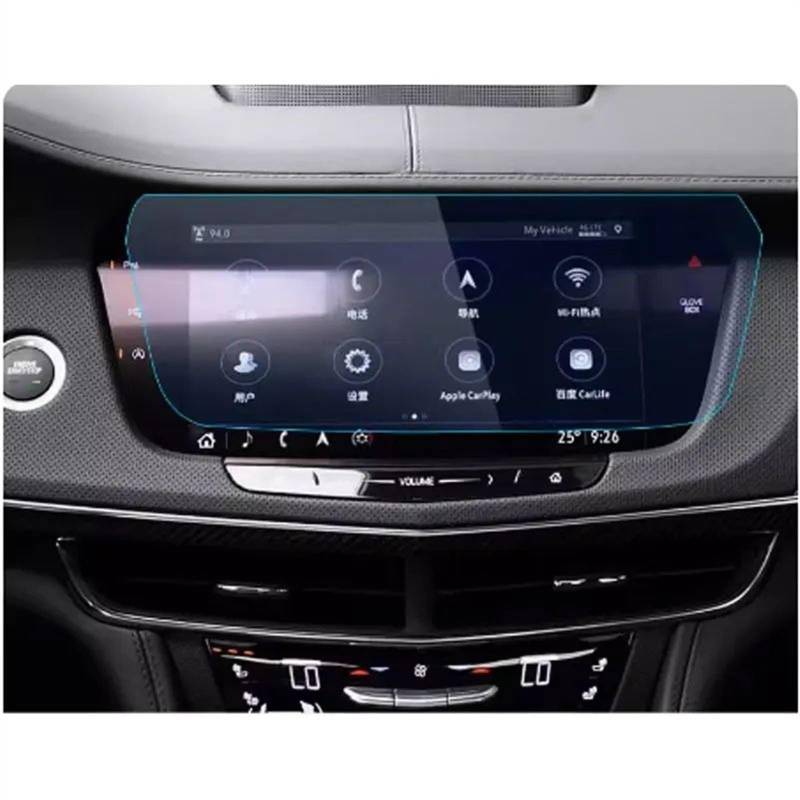 GTVRFLOKI Kompatibel Mit Cadillac Für Ct6 2021 Auto-GPS-Navigation LCD-Bildschirm Displayschutzfolie Aus Gehärtetem Glas Auto Navi-Schutzfolie von GTVRFLOKI