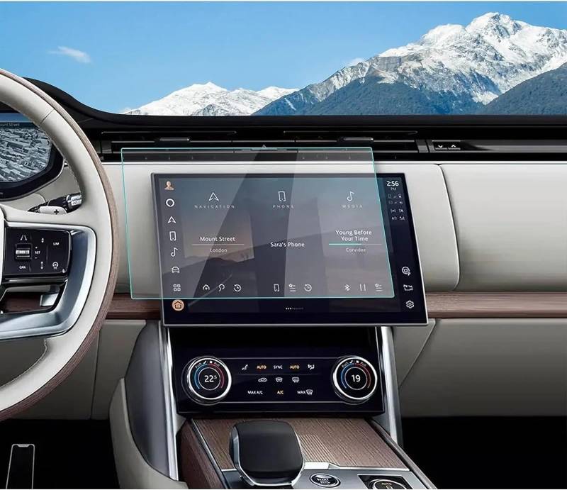 GTVRFLOKI Kompatibel Mit Land Für Range Für Rover 2023 2024 13,1 Zoll Auto-GPS-Navigationssystem, Displayschutzfolie Aus Gehärtetem Glas Auto Navi-Schutzfolie von GTVRFLOKI