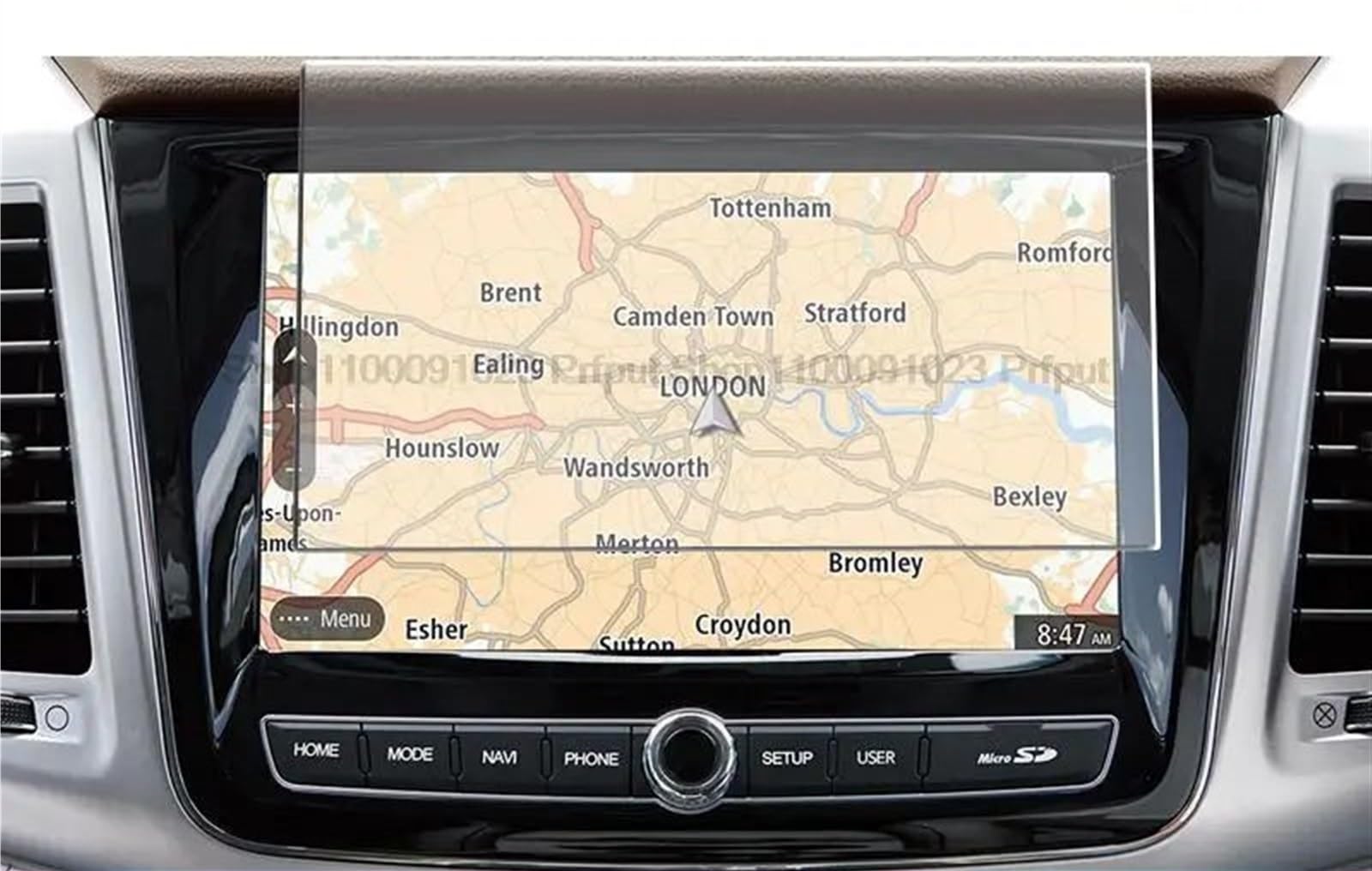 GTVRFLOKI Kompatibel Mit SsangYong Für Rexton 2021 Auto-GPS-Navigationssystem, Displayschutzfolie Aus Gehärtetem Glas, Auto-Innenausstattung Auto Navi-Schutzfolie von GTVRFLOKI