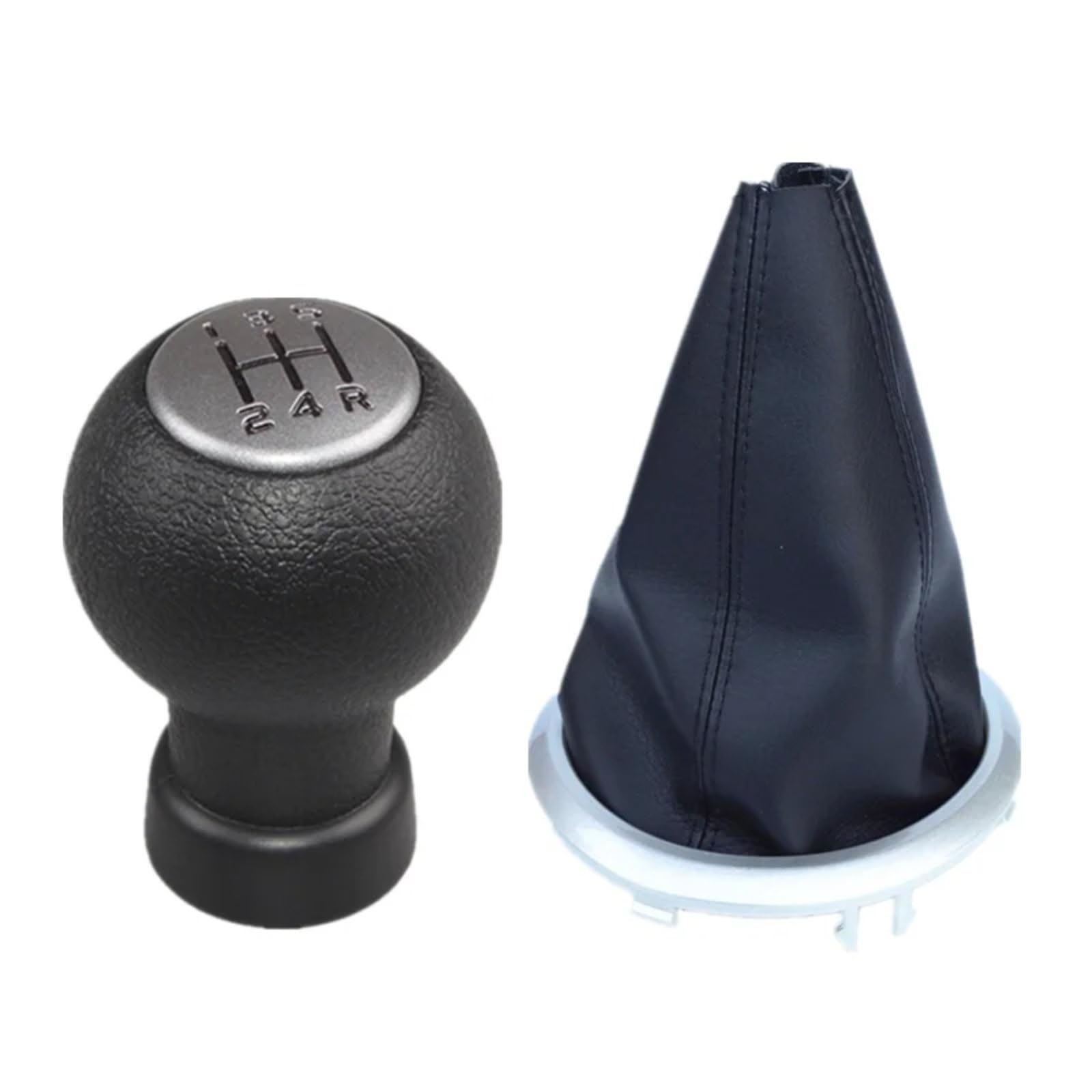 GTVRFLOKI Kompatibel Mit Suzuki Für SX4 2007 2008 2009 2010 2011 2012 2013 Schalthebel Auto Schaltknauf Schalthebel Getriebehebel Autozubehör Schalthebelkopf(Gear knob Matte Silver Set) von GTVRFLOKI