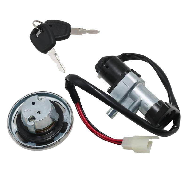 GTVRFLOKI Kompatibel Mit XG500 Für Street 500 2015 2016 2017 2018 2019 2020 Motorrad Zündzündung Key Switch Cap Lock Kit Zubehör 90300075 Moto Bike-Zündschloss von GTVRFLOKI