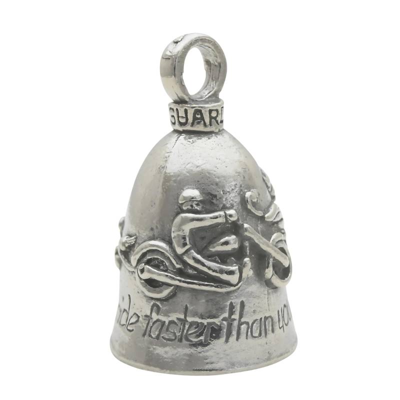 Guardian Bell Guardian Ride Never Ride Faster Than Your Angel Can Fly Motorrad Biker Luck Riding Bell oder Schlüsselanhänger von Guardian Bell