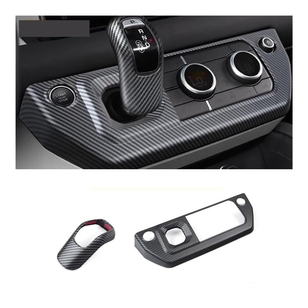 Dekoration Abdeckung 2Pcs Center Konsole Getriebe Klimaanlage Modus Rahmen Abdeckung Trim Aufkleber Auto Zubehör Für Defender 90 110 20-25 von GUICFRF