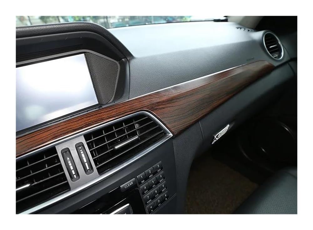 Dekoration Abdeckung Auto Center Console Dashboard Panel Dekoration Aufkleber Trim Innen Zubehör Für C Für Klasse Für W204 2010-13 von GUICFRF