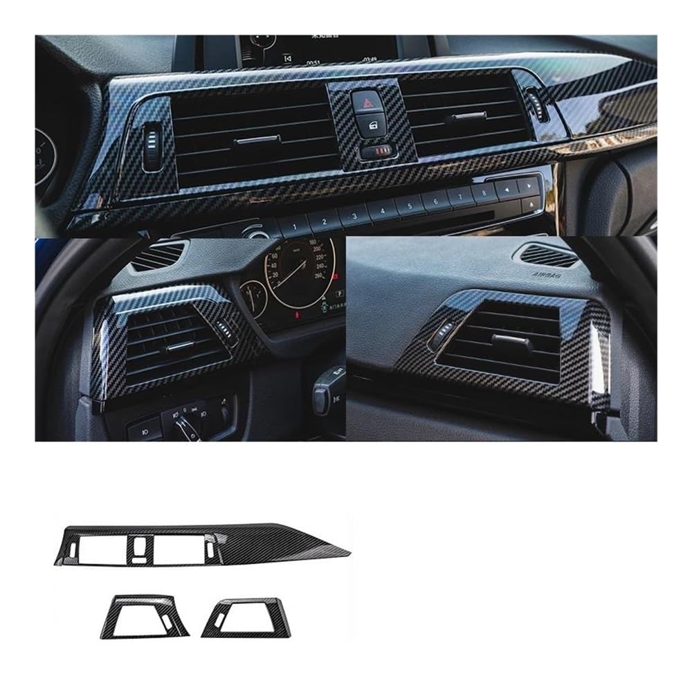 Dekoration Abdeckung Auto Mittelkonsole Air Outlet Panel Abdeckung Trim Aufkleber Rahmen Für F30 F31 F32 F34 F36 LHD Zubehör von GUICFRF