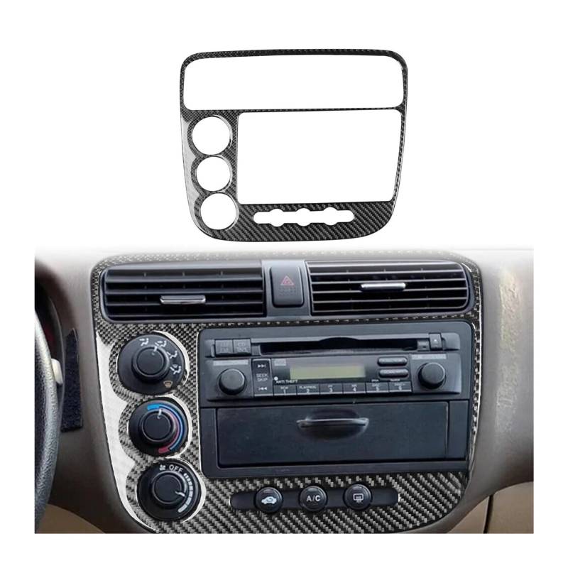 Dekoration Abdeckung Center Radio Control Panel Trim Abdeckung Auto Innen Zubehör Dekorative Aufkleber Für CIVIC 2002 von GUICFRF