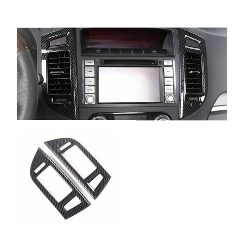 Dekoration Abdeckung Dach Mittlere Zentrale Air AC Outlet Vent Abdeckung Trim Zubehör Für Pajero Für V97 Für V93 Für V80 Für Montero Für Begrenzte 2009-2021 von GUICFRF